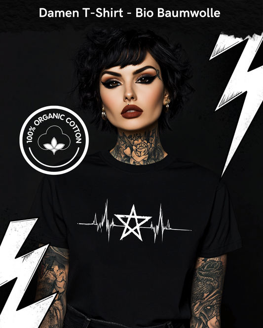 Pentagram Heartbeat - Premium Organic Shirt Women