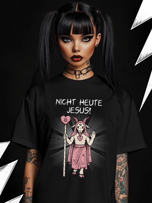 Nicht heute Jesus - Premium T-Shirt Unisex