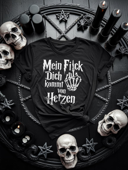 Mein Fick dich kommt von Herzen Premium T-Shirt Unisex