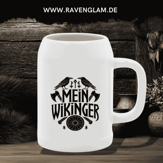 Mein Wikinger - Wikinger Bierkrug für echte Nordmänner & Wikinger-Fans
