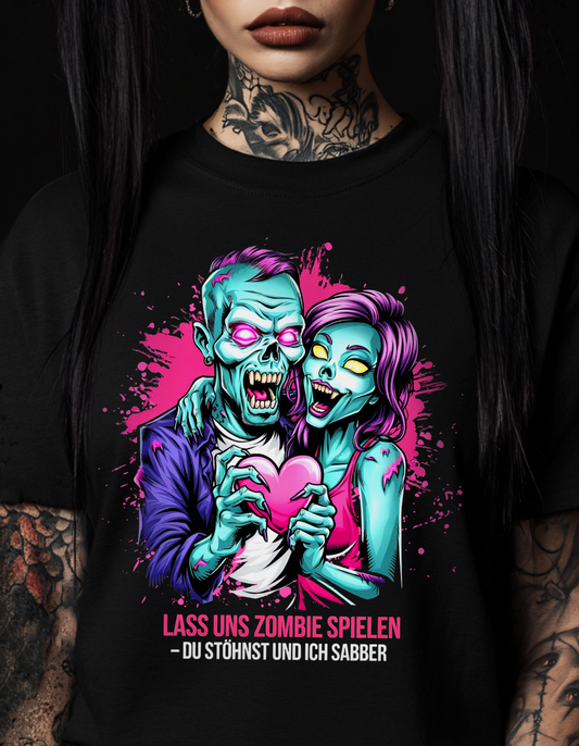 "Lass uns spielen" Premium T-Shirt Zombie Unisex
