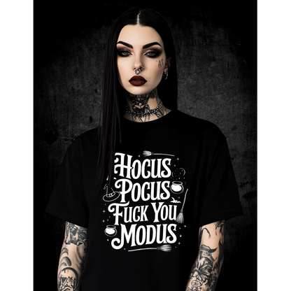 Premium T-Shirt Unisex "Hocus Pocus Fuck you Modus"