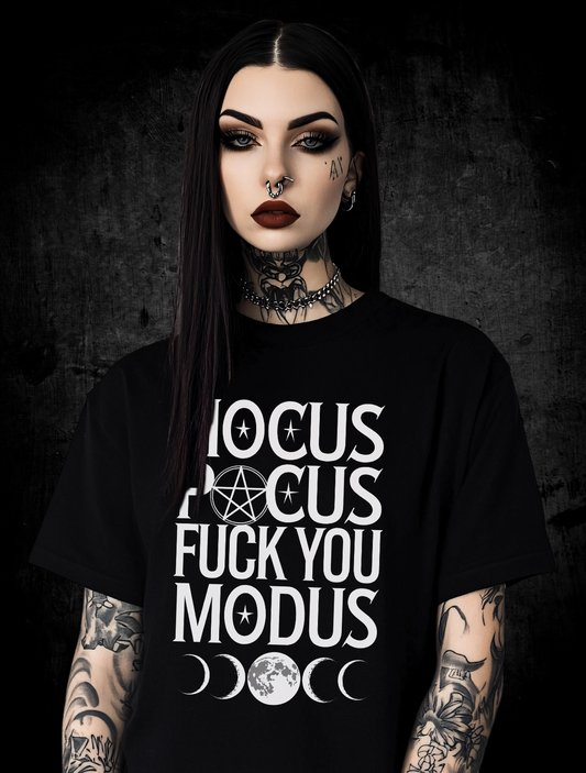 Premium T-Shirt Unisex "Hocus Pocus fuck you Modus"