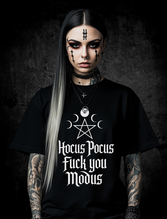 Premium T-Shirt Unisex  "Hocus Pocus Fuck you Modus"