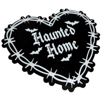 Gothic Wandschild "Haunted Home", Haunted Home, Witchcraft Zubehör, Witchy Dekoration, Gothic Accessoire