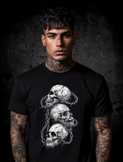 Premium T-Shirt Unisex "Three Skulls"