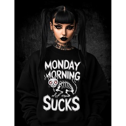 Premium Sweatshirt Unisex "Monday Morning Sucks"