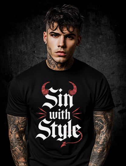 Premium T-Shirt Unisex "Sin with Style"