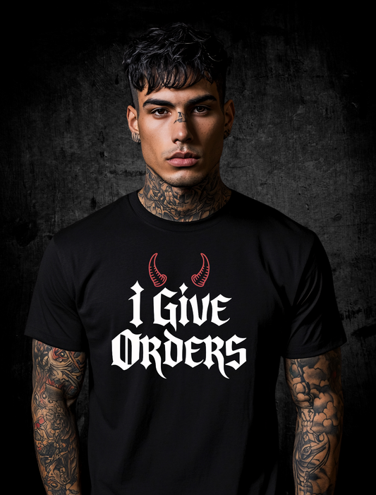 Premium T-Shirt unisex "I give orders"