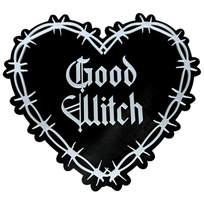 Gothic Wandschild "Good Witch", Haunted Home, Witchcraft Zubehör, Witchy Dekoration, Gothic Accessoire