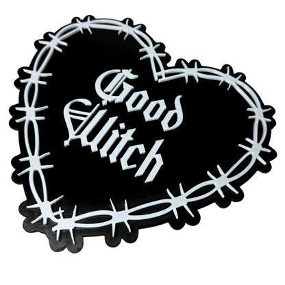 Gothic Wandschild "Good Witch", Haunted Home, Witchcraft Zubehör, Witchy Dekoration, Gothic Accessoire