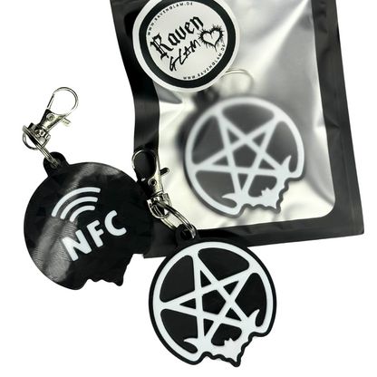 Witchy Pentagram - Smarter programmierbarer NFC-Schlüsselanhänger