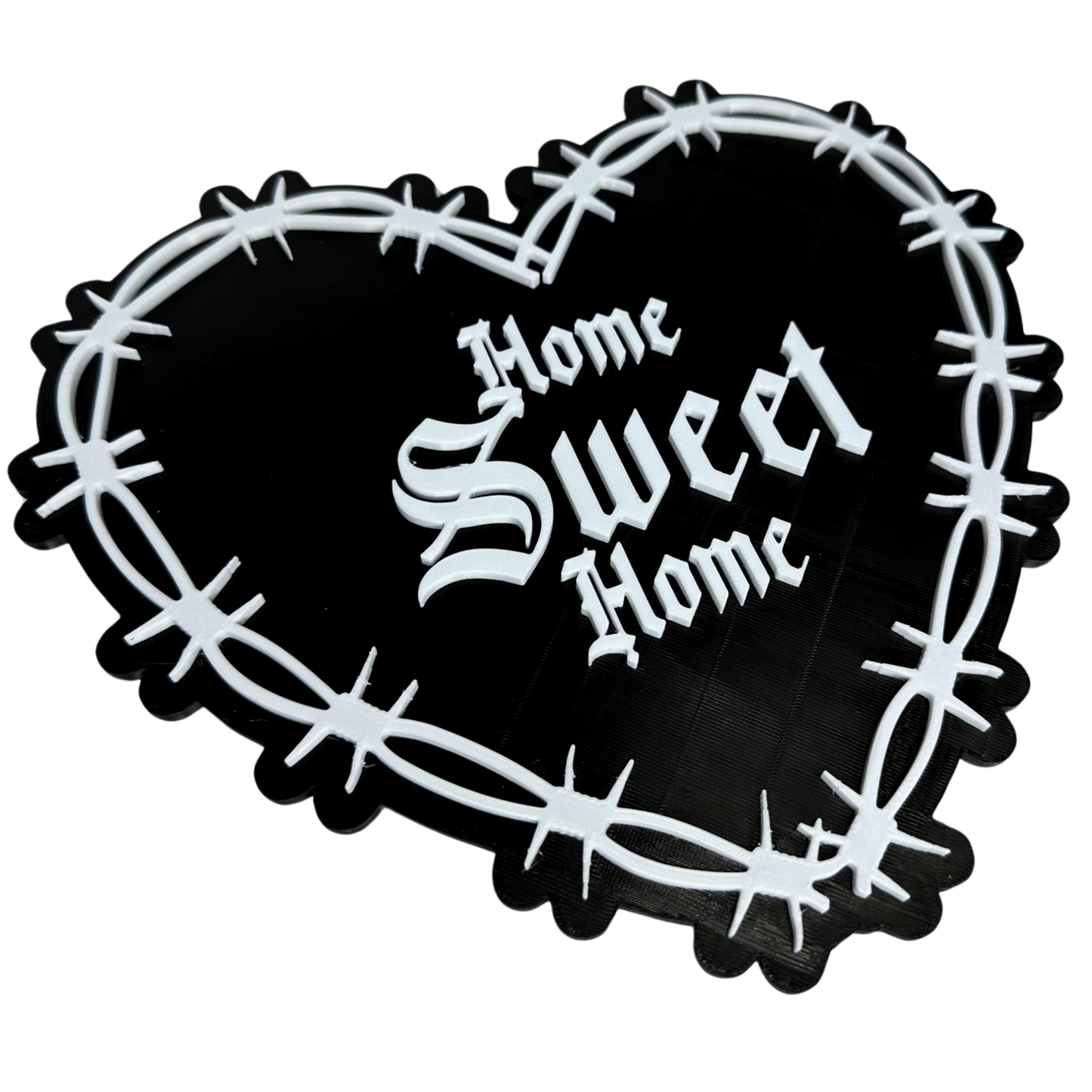 Home Sweet Home Gothic Wandschild, Haunted Home, Witchcraft Zubehör, Witchy Dekoration, Gothic Accessoire