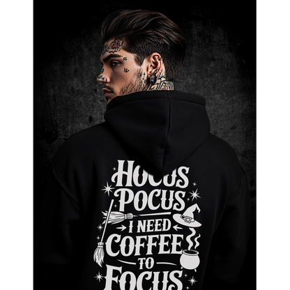 Oversized Hoodie Unisex "Hocus Pocus Coffee to Focus"