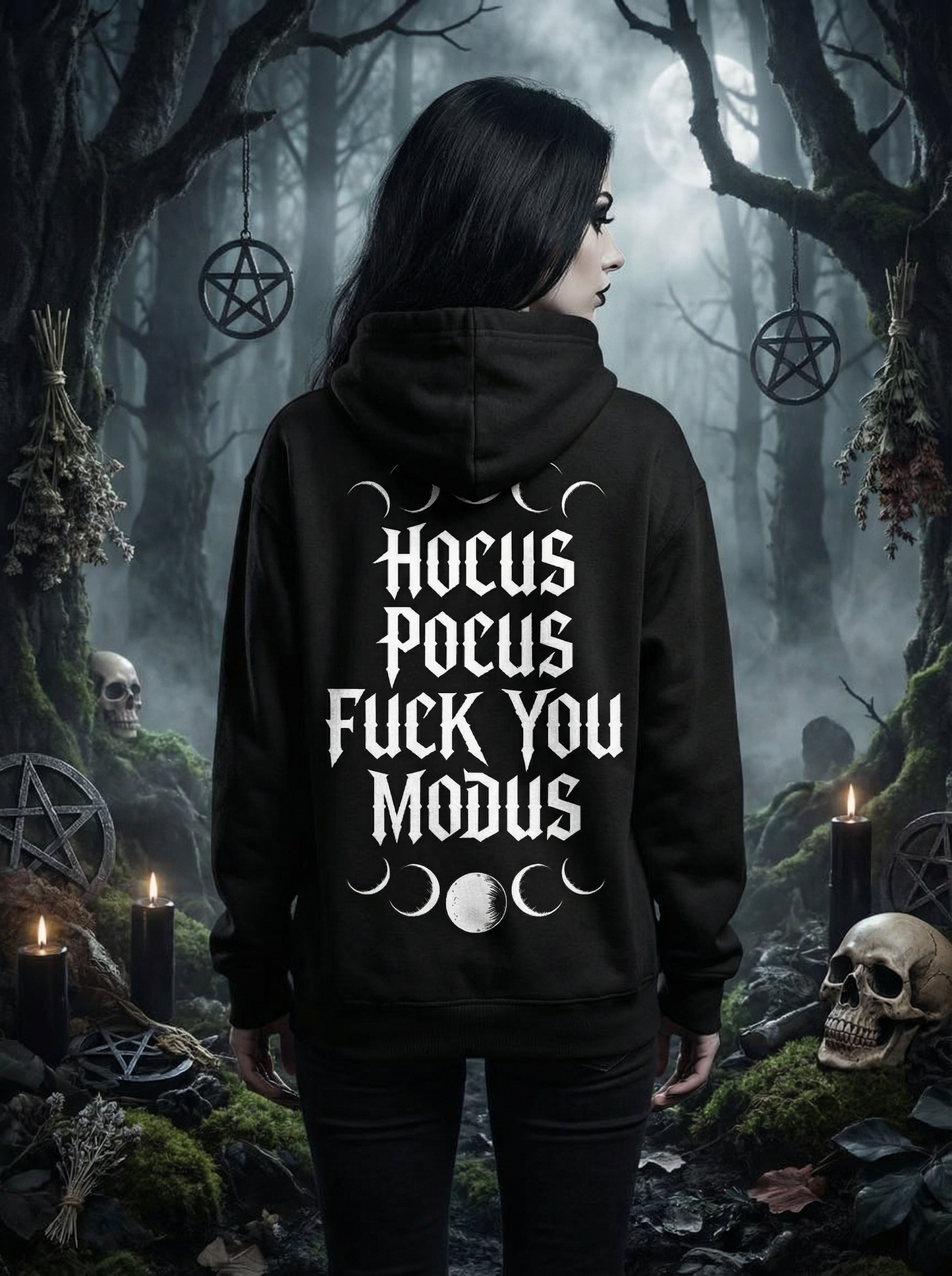 Premium Hoodie Unisex "Hocus Pocus fuck you Modus"