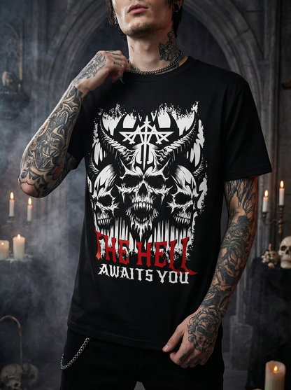 Premium T-Shirt Unisex "The Hell awaits you"