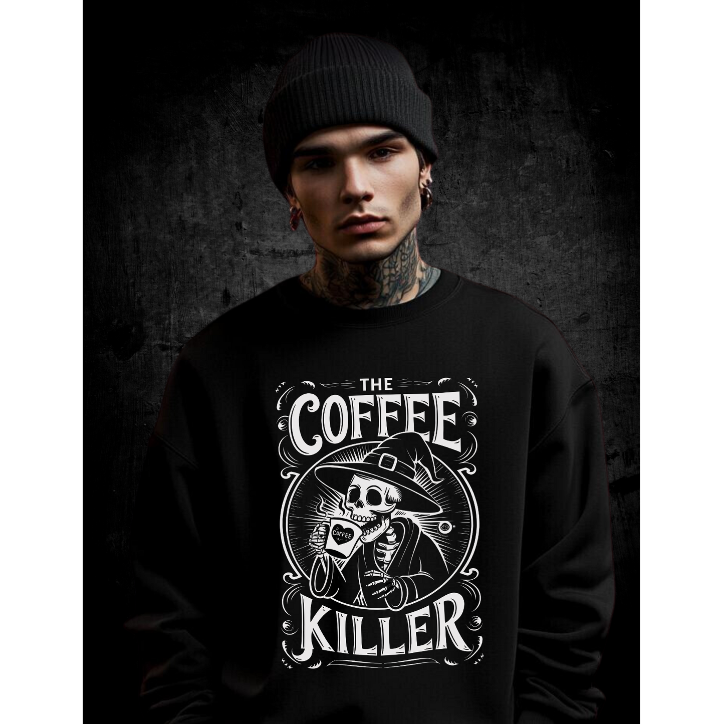 Premium Sweatshirt Unisex "The Coffee Killer"