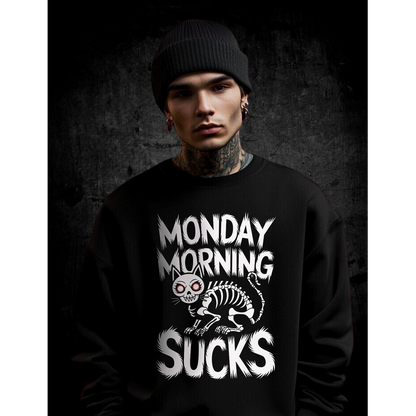 Premium Sweatshirt Unisex "Monday Morning Sucks"