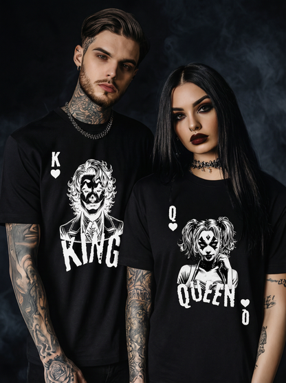 King & Queen - T-Shirt Spar Set, Partnerlook