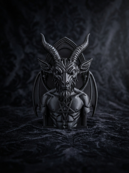 Gothic Baphomet Wandrelief – Dark Wall Art im Gothic & Occult Stil (3D-Druck)
