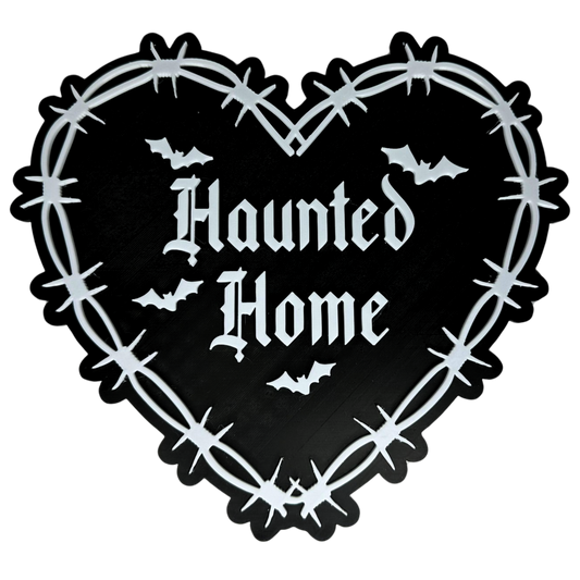 Gothic Wandschild "Haunted Home", Haunted Home, Witchcraft Zubehör, Witchy Dekoration, Gothic Accessoire