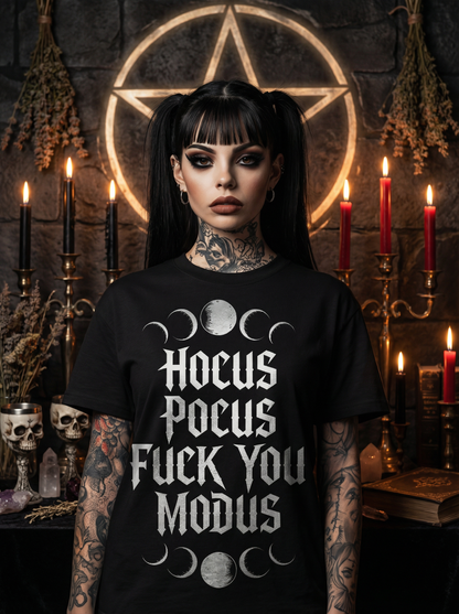 Premium T-Shirt Unisex "Hocus Pocus Fuck you Modus"
