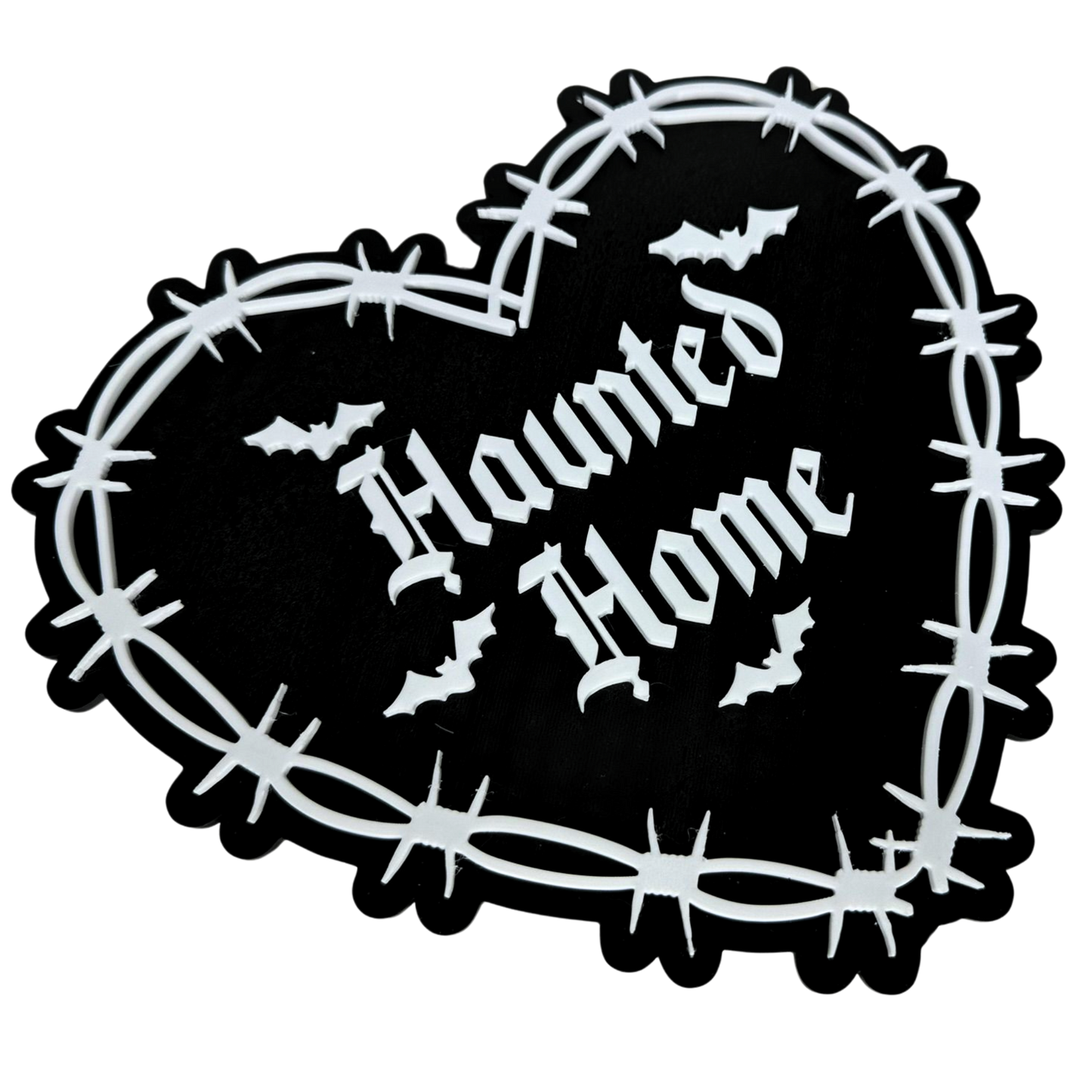 Gothic Wandschild "Haunted Home", Haunted Home, Witchcraft Zubehör, Witchy Dekoration, Gothic Accessoire