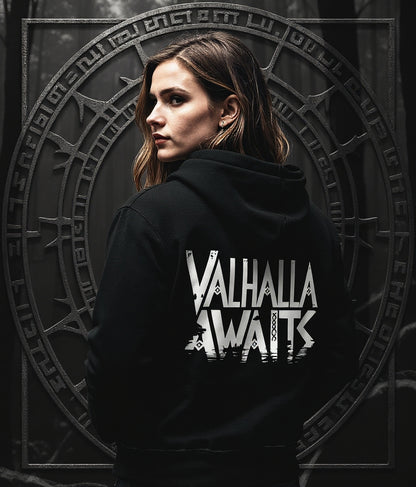 Valhalla Awaits - Wikinger Hoodie, Nordmänne,r Pagan, Valhalla