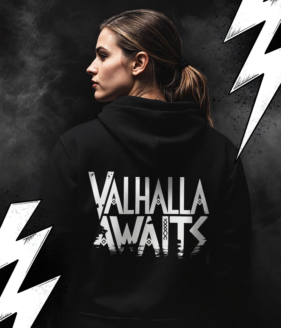 Valhalla Awaits - Wikinger Hoodie, Nordmänne,r Pagan, Valhalla