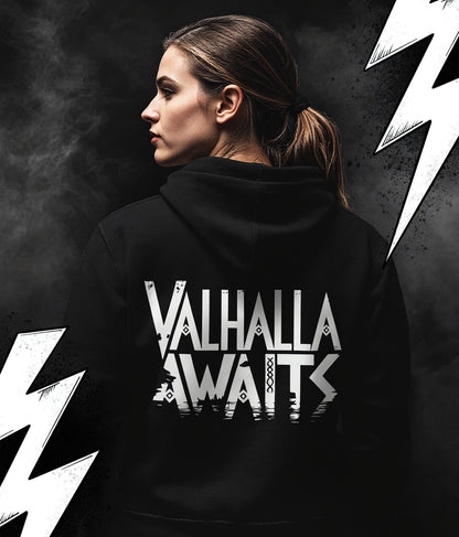 Valhalla Awaits - Wikinger Hoodie, Nordmänne,r Pagan, Valhalla