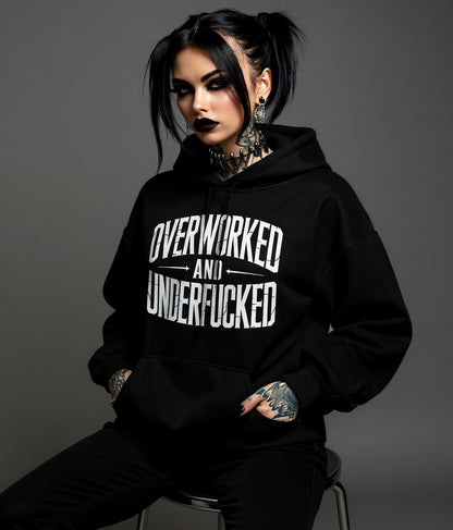 Overworked and Underfucked - Premium Hoodie UNISEX