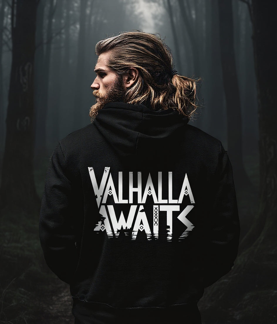 Valhalla Awaits - Wikinger Hoodie, Nordmänne,r Pagan, Valhalla