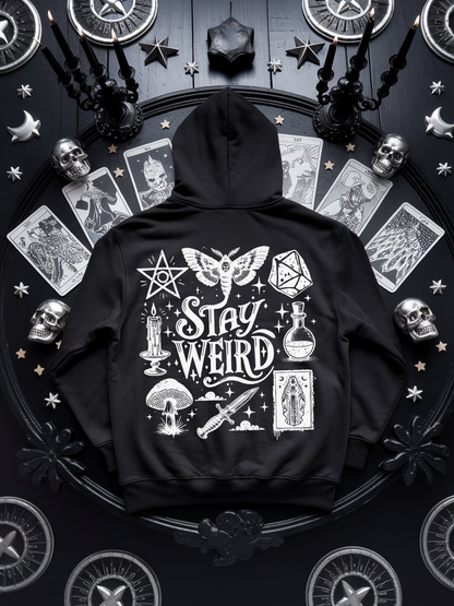 Hexen Hoodie Unisex "Stay Weird" Witchcraft, Witchy Vibes