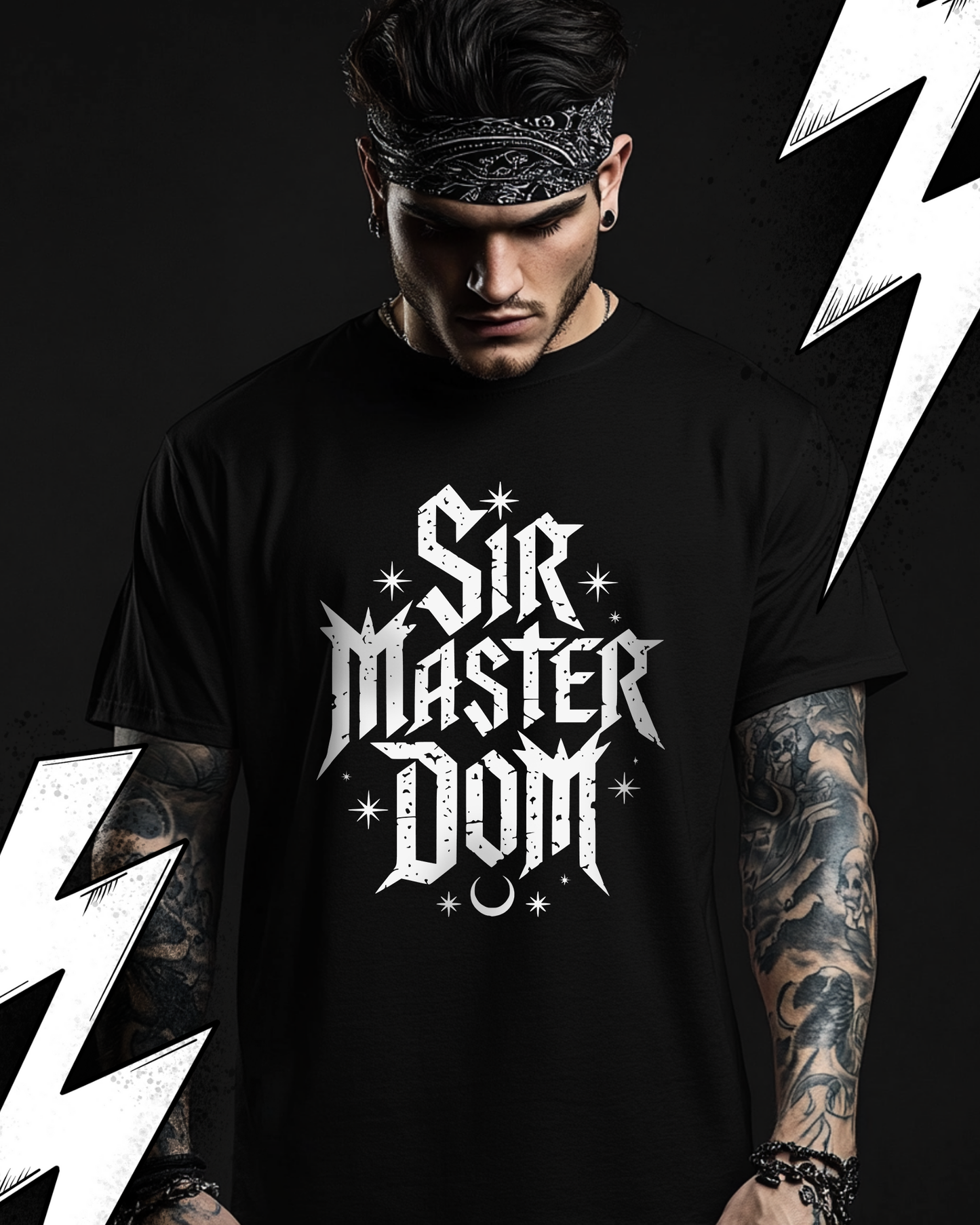 Kinky Dom T-Shirt Unisex "Sir Master Dom" Fetish Kink Shirt