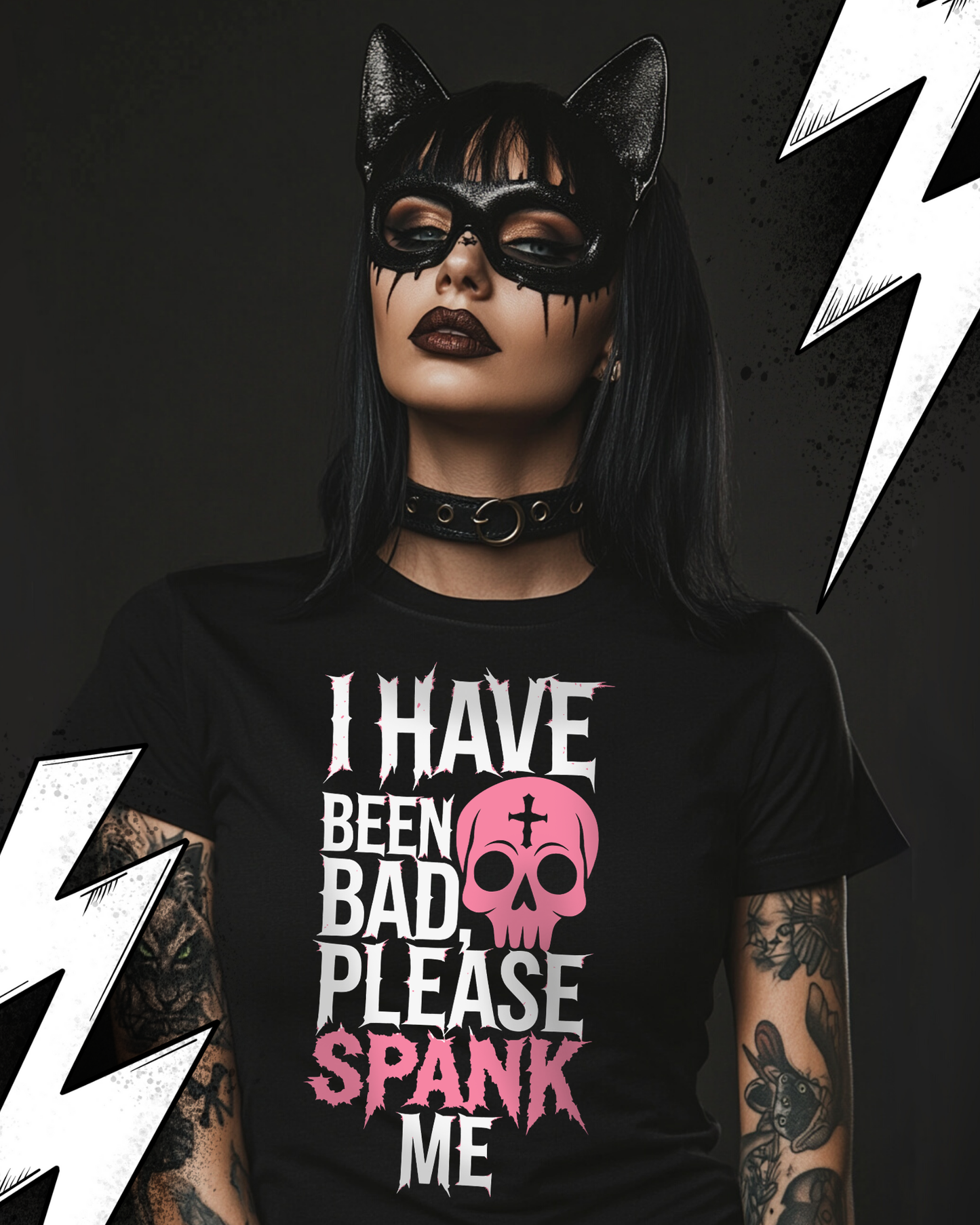 Kinky Fetish T-Shirt Unisex "I have been bad please spank me"