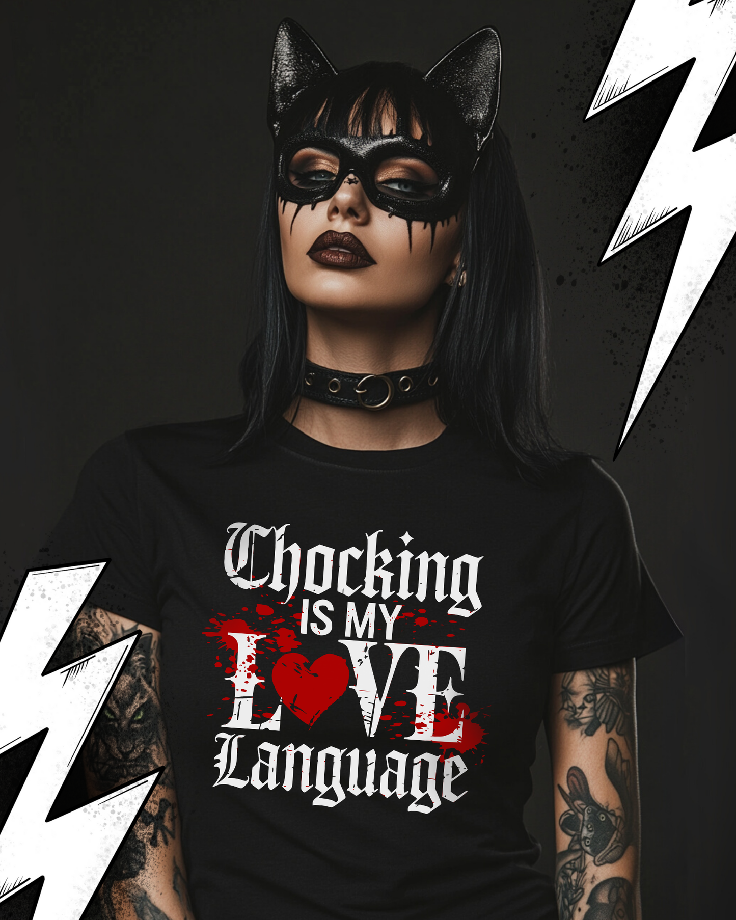 Kinky Fetish T-Shirt Unisex "Chocking is my love language"