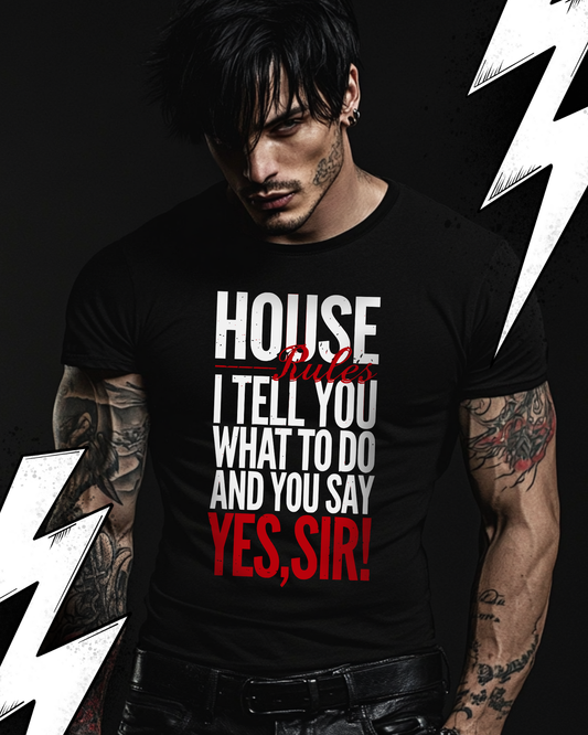 Kinky Dom T-Shirt Unisex "House Rules" BDSM Shirt