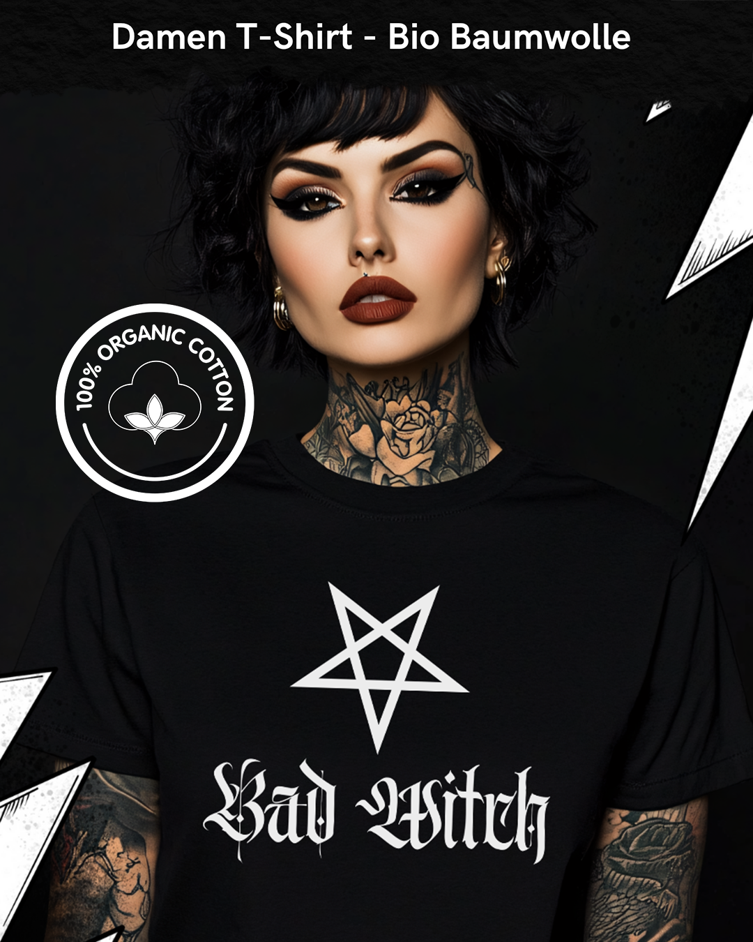 Bad Witch - Premium Organic Shirt Women, Dark Fashion, Gothic Shirts