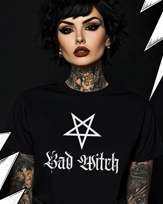 Bad Witch - Premium T-Shirt Unisex, Witchcraft, Gothic T-Shirt, Dark Fashion