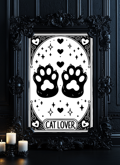 Poster Tarot Katzenliebhaber