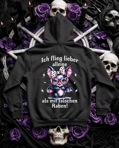 Fledermaus Hoodie unisex "Falsche Raben" Lustig und frech