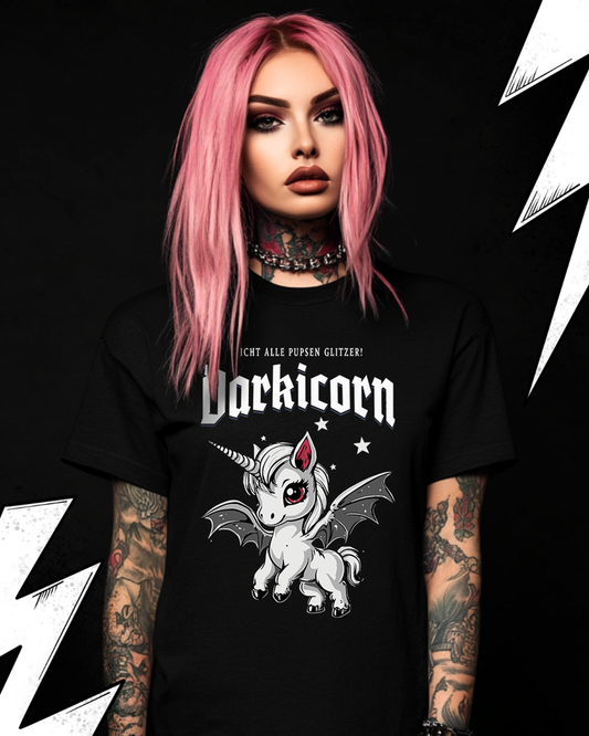 Premium T-Shirt Unisex "Darkicorn" Einhorn T-Shirt