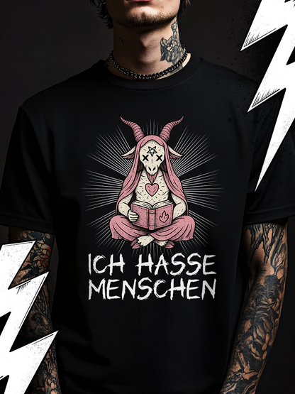 Ich hasse Menschen - Premium T-Shirt Unisex