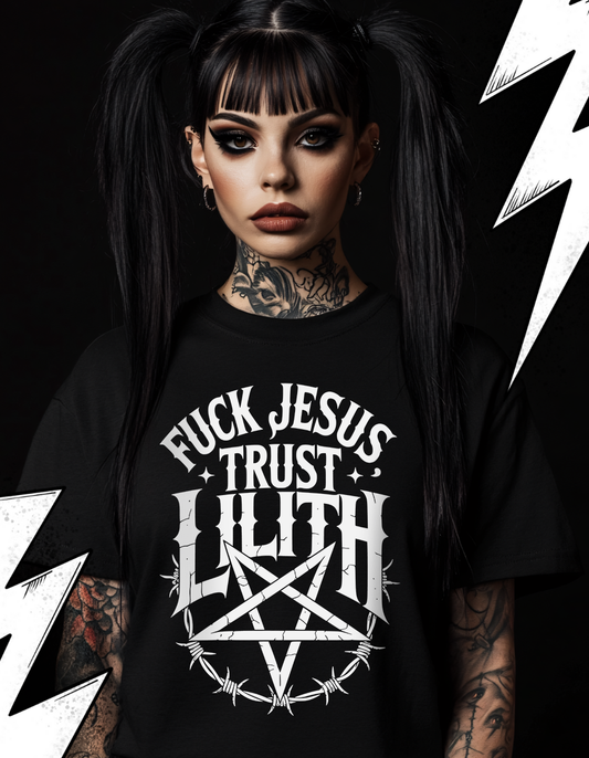 Fuck Jesus trust Lilith - Premium T-Shirt Unisex