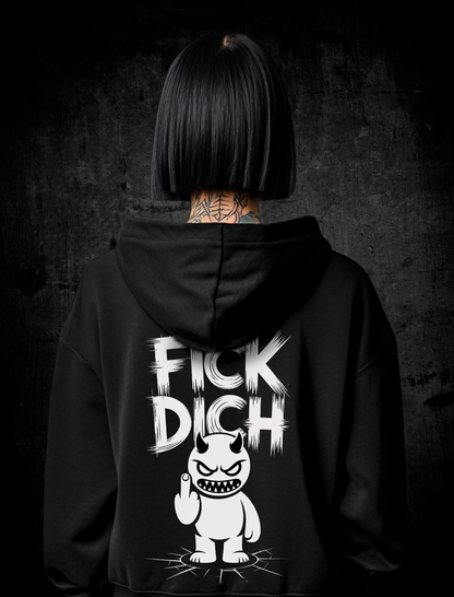 Premium Hoodie Unisex "Fick Dich"