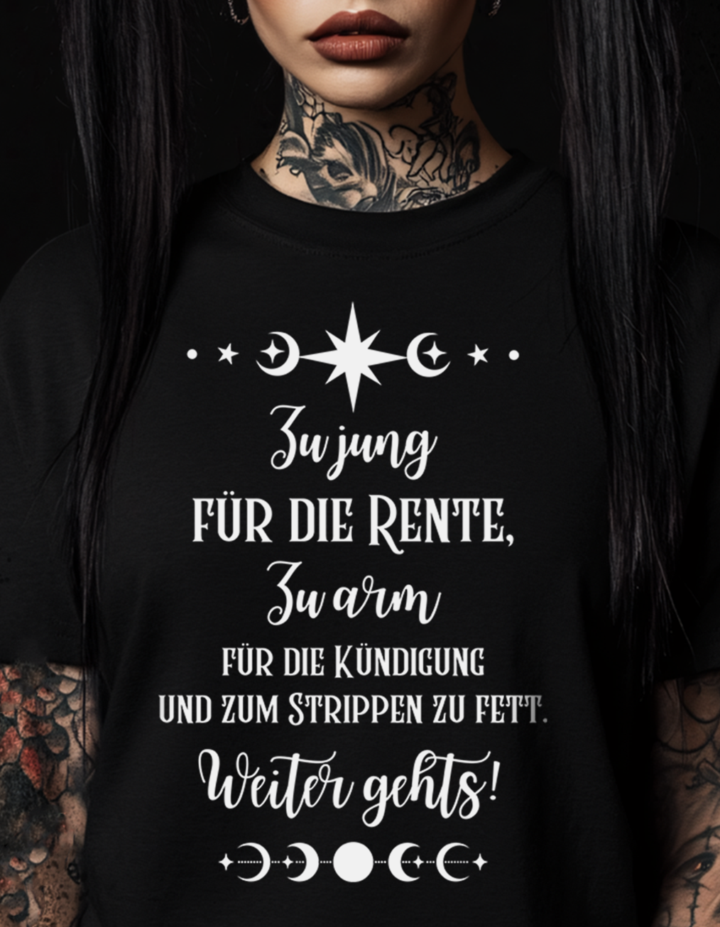 Zu jung für die Rente, zu arm für die Kündigung -  Premium T-Shirt