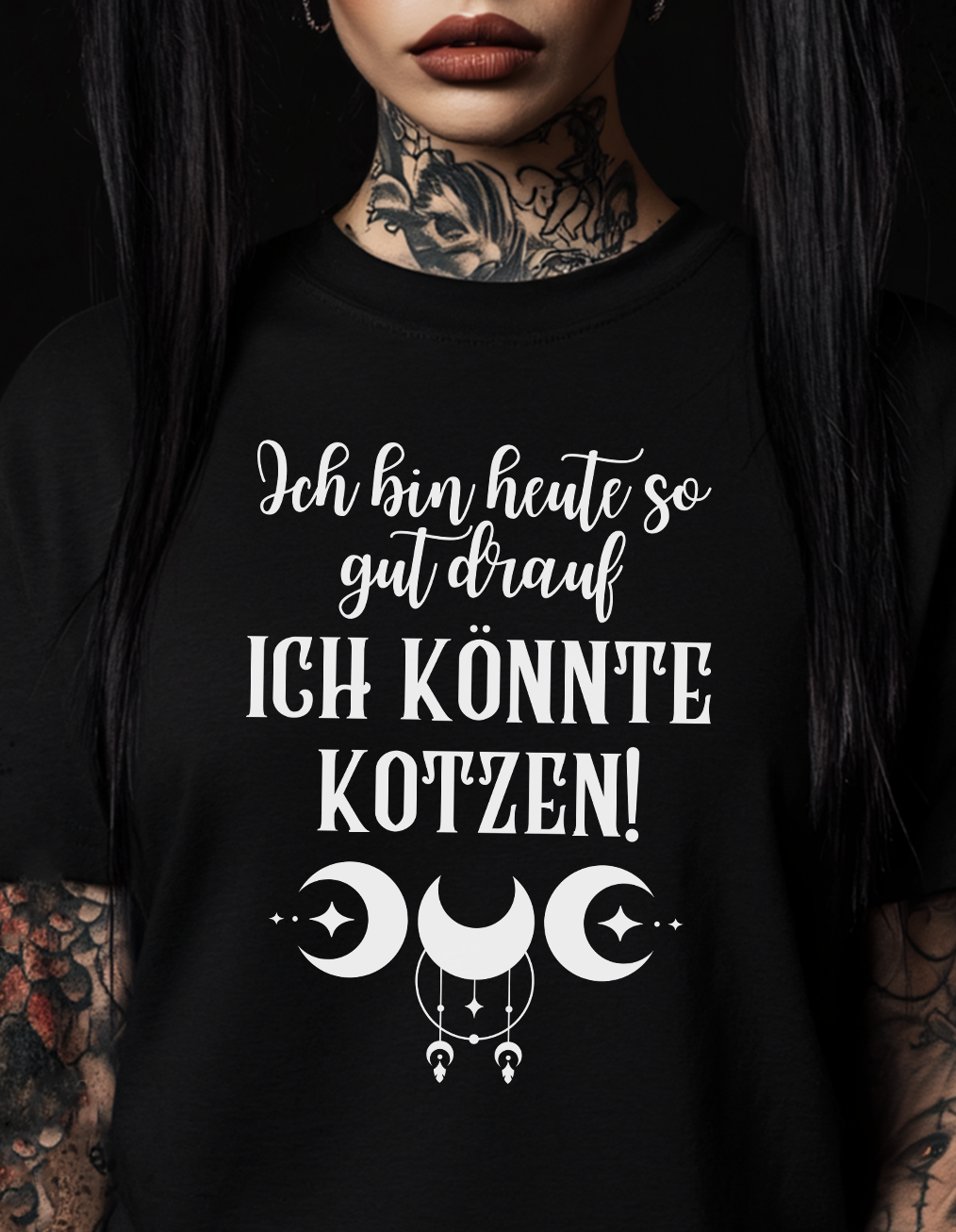 Ich bin heute so gut drauf ich könnte kotzen - Premium T-Shirt Unisex