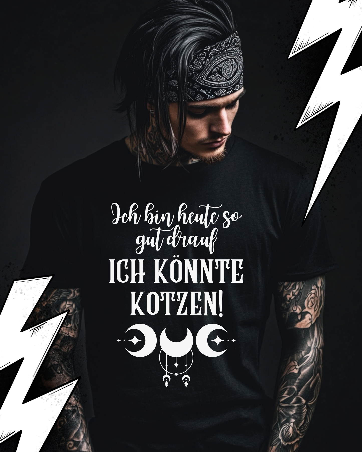 Ich bin heute so gut drauf ich könnte kotzen - Premium T-Shirt Unisex