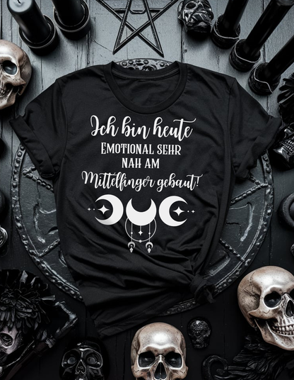 Ich bin heute sehr nach am Mittelfinger gebaut - Premium T-Shirt Unisex