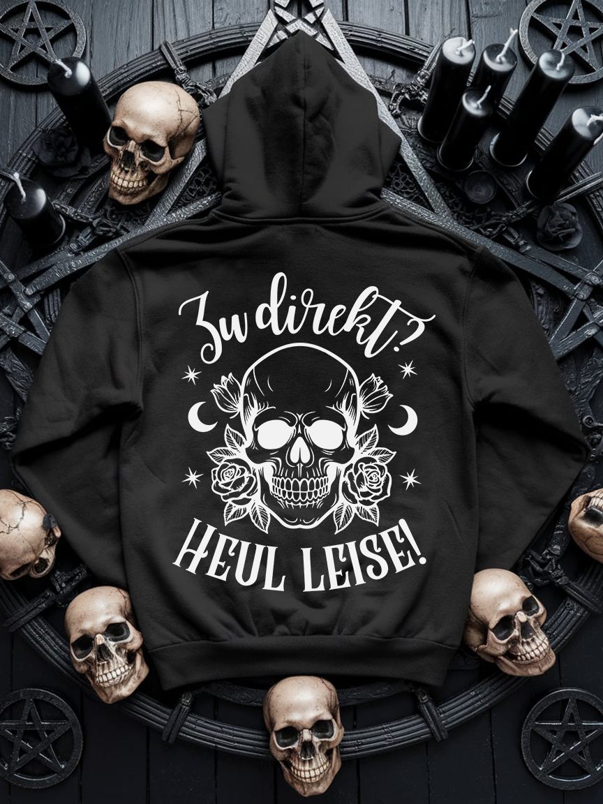Zu direkt? Heul leise! - Premium Hoodie Unisex Skull Rebellion